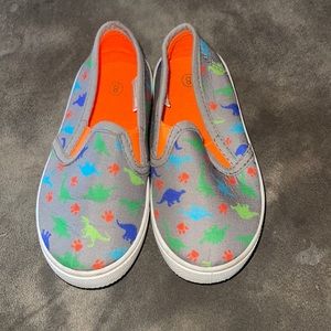 Size 8C dinosaur slip on shoes